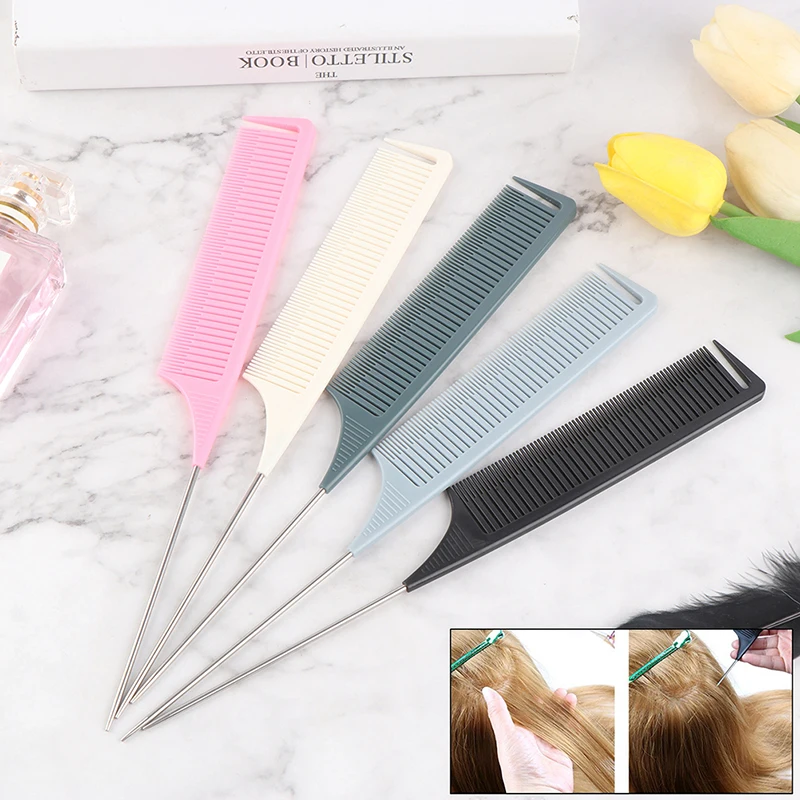 Buy Cutting Comb Brushes Hair-Trimmer Salon Metal-Pin-Tail Hard Professional-Resistant Anti-Static Zn7mz1gAqE3