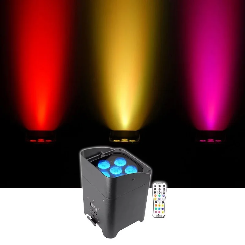 8 шт./лот F светильник 4 шт. 6в1 RGBWA UV 4x18 Вт par беспроводной dmx512 батарея питание плоский светодиодный светильник