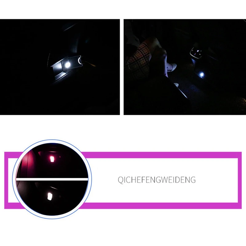 USB LED Atmosphere Lights Universal PC Plug Interior Car Night Light Red/Blue/White Auto Motorcycle Decorative Lamp