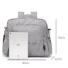 Soboba Large Gray Diaper Bag Fashion Waterproof Multi-functional Diaper Backpack Nursing Changing Bag for Baby Care Stylish Bag ► Photo 2/6