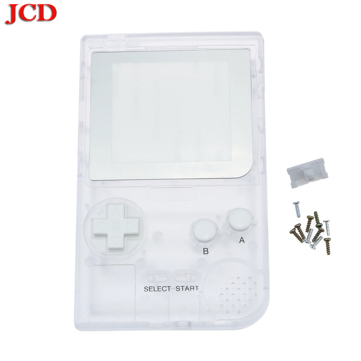 JCD DIY Набор прозрачный корпус Оболочка Чехол Замена для Gameboy карман для GBP Золотой корпус с резиновой кнопки-подкладки