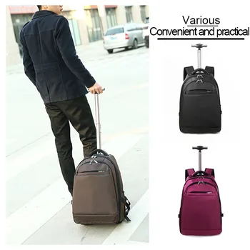 

20 Inch Business Solid Color Oxford Cloth Shoulder Sports Backpack Men and Women College Students Travel Bag