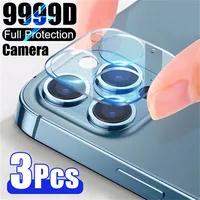 Protector de lente de cámara de cobertura completa para iPhone, Protector de vidrio Protector de cámara para iPhone 13, 12, 11 Pro Max, 11, 13 Pro Max, 3 uds.