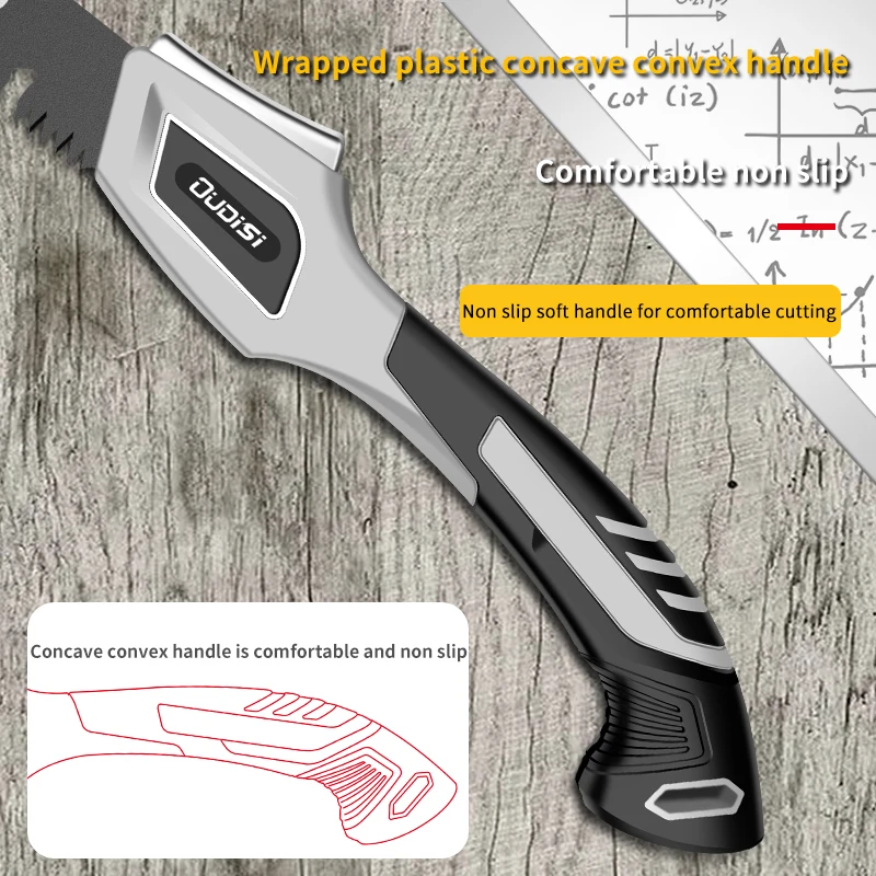 OUDISI Multifunctional Folding Saw SK5 Blade Hand Saw Woodworking Cutting Tools MO-V Steel Handle Collapsible Sharp Garden