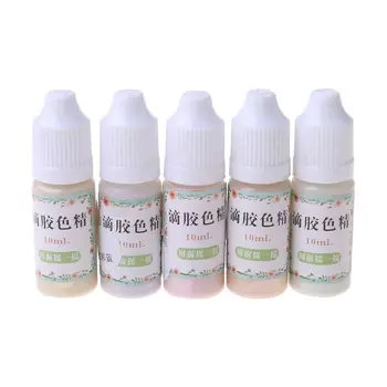 

5Pcs Magic Aurora AB Effect Resin Coloring Dye Kit Liquid Resin Pigment Pearlescent Colorants Resin Dye Jewelry Making