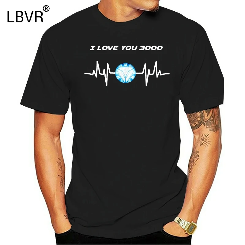 Футболка с надписью I Love You Three тысяча раз Ironman Thousand U 3000 Чудесная футболка для