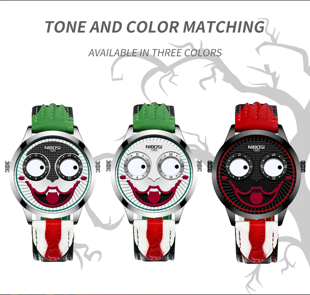 Joker Face Watch 2506 Nibosi