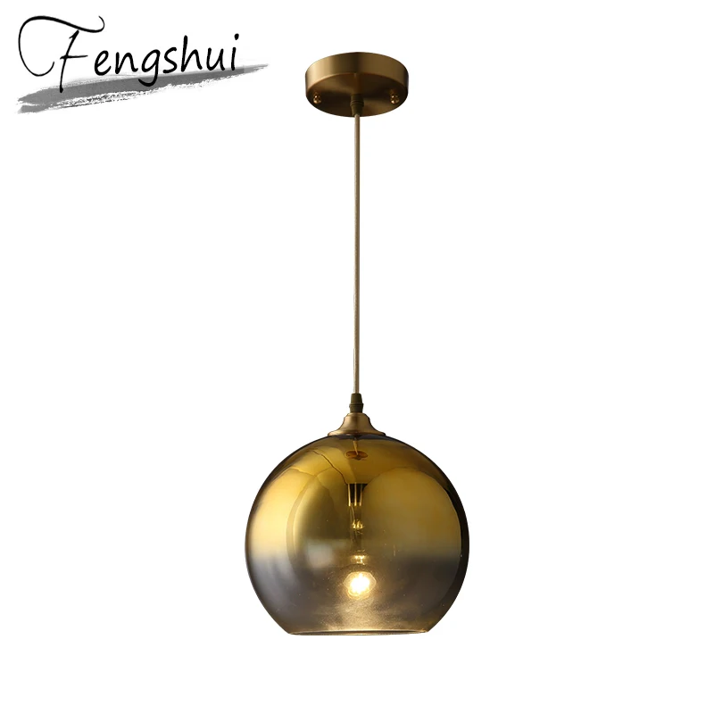 Modern Glass Ball Led Pendant Light Home Light Lamp Ceiling