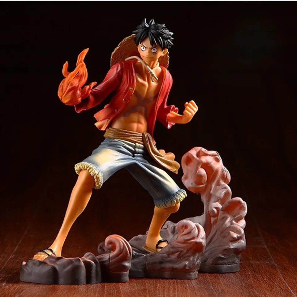 3PCS anime One Piece figurine Monkey D Luffy Ace Sabo Three brothers set PVC Action Figure Collection Model Toys doll 14-17CM
