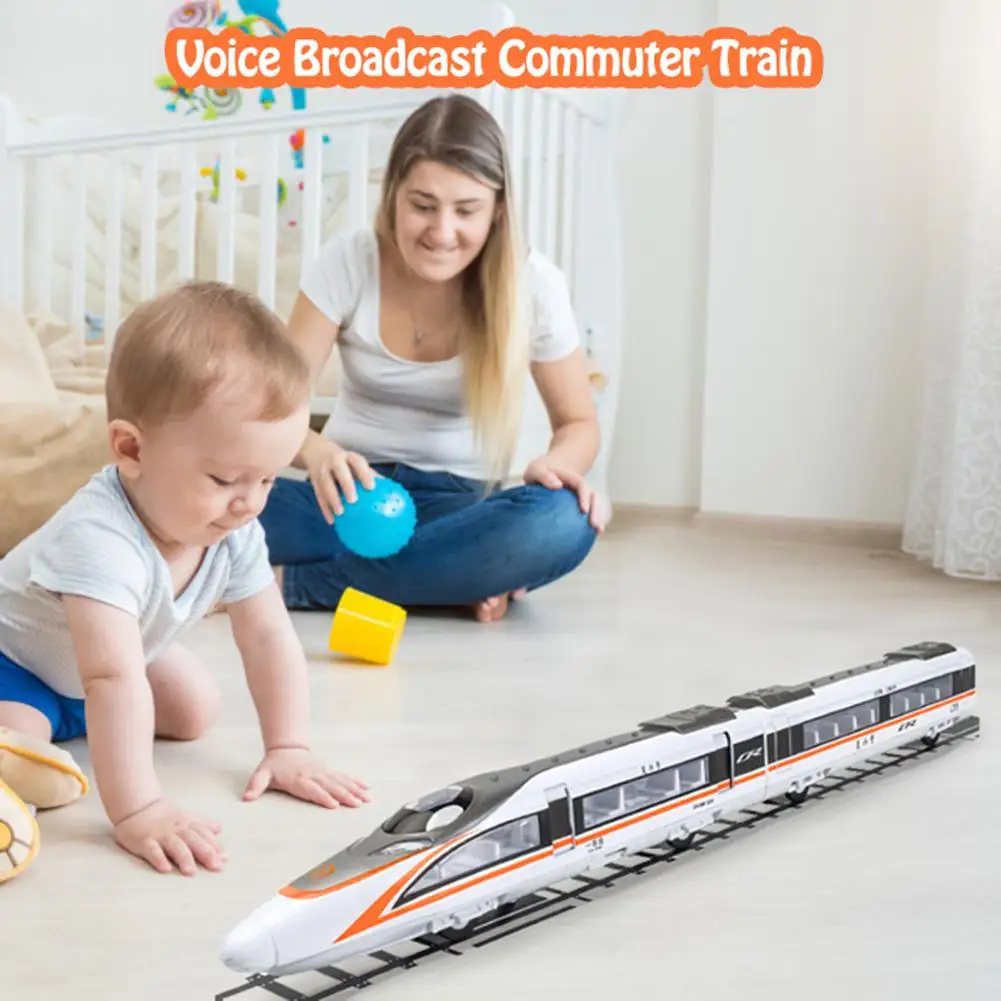 

Simulation 1: 87 Commuter Train Toy Pull Back Car Set Alloy High-speed Rail Toys Subway Train Light Rail Model For Children Kids