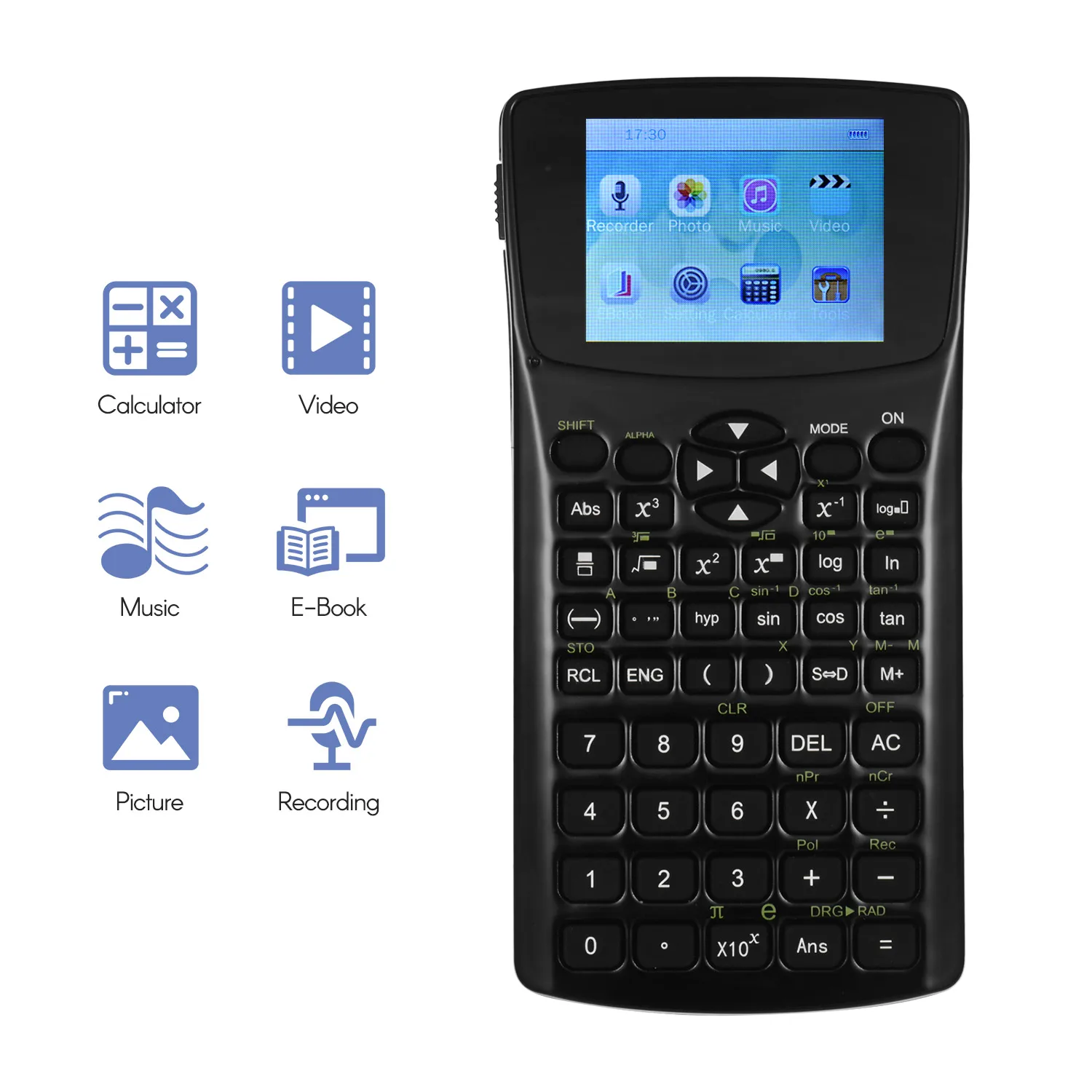 

4GB Memory Storage Scientific Calculator Multifunctional Support E-BookMusic/Picture for Exams Tests Students Learning Tool