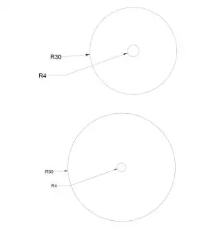 

4 pcs round shape Pure Copper Cu Metal Sheet Plate Foil Panel