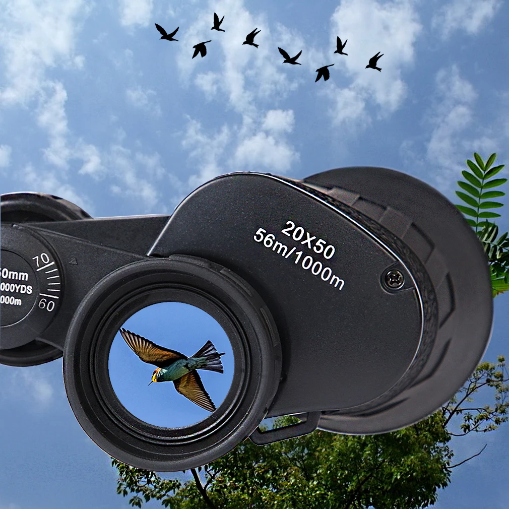 Бинокль ночного видения мощный телескоп HD высокой мощности 20X50 телескоп для наблюдения за птицами путешествия охота Ежедневный Водонепроницаемый выход