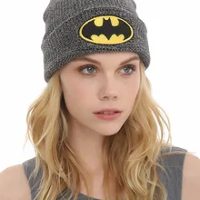 Новинка, dc comics, Бэтмен, логотип, шапочки, шапочка в стиле кэжуал, хлопковая шапка, вязаные головные уборы для мужчин и женщин, теплые шапки унисекс, шапка Skullies