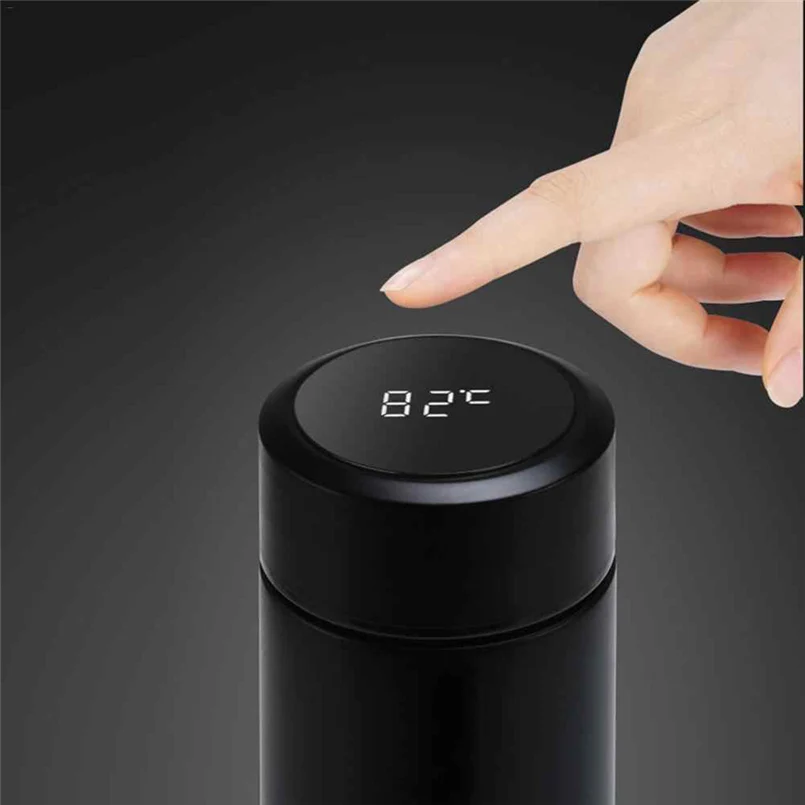 

500ml Smart Touch Screen Thermos Mug Stainless Steel Thermos Smart Kettle LCD Touch Screen Display Temperature 30D3