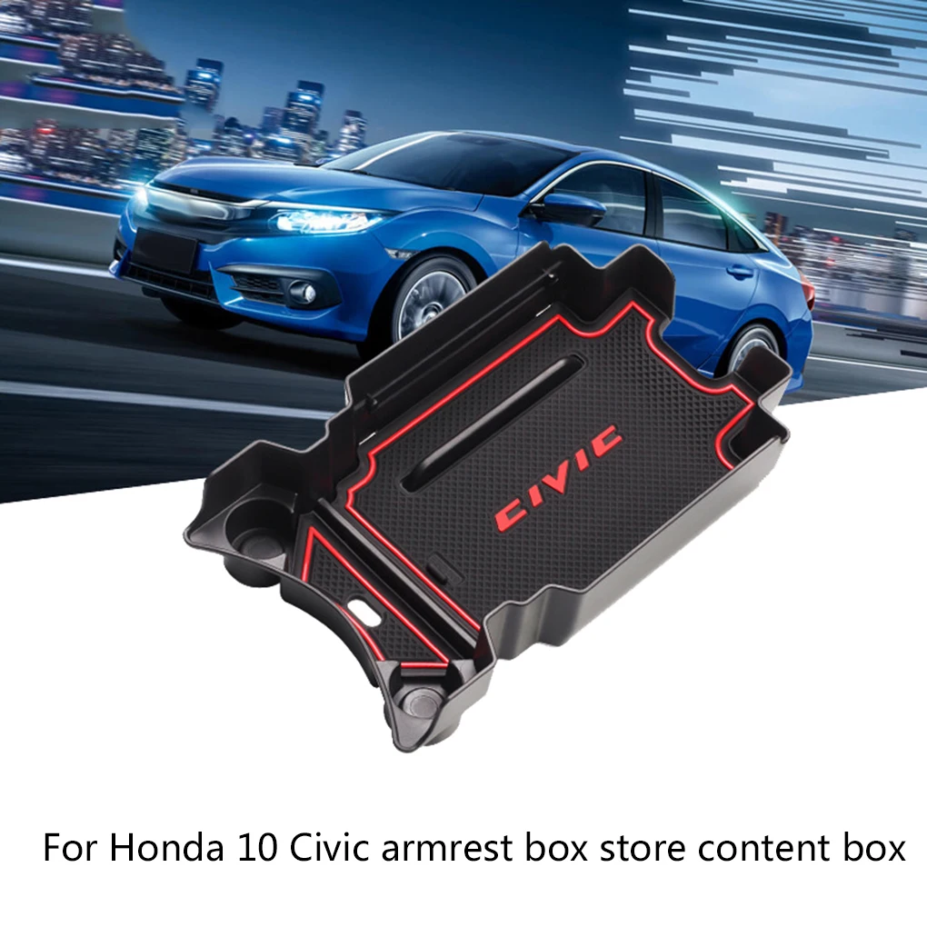 Замена для Honda Civic 10th Gen- подлокотник коробка Органайзер лоток для телефона монеты кошелек поддон для хранения ящиков вставка