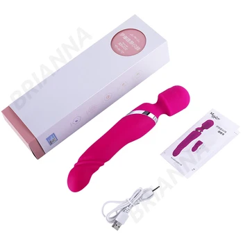 Big head Magic wand for women Telescopic Sway G-spot clitoris Stimulator soft silicone nipple massager adult sex toys for women