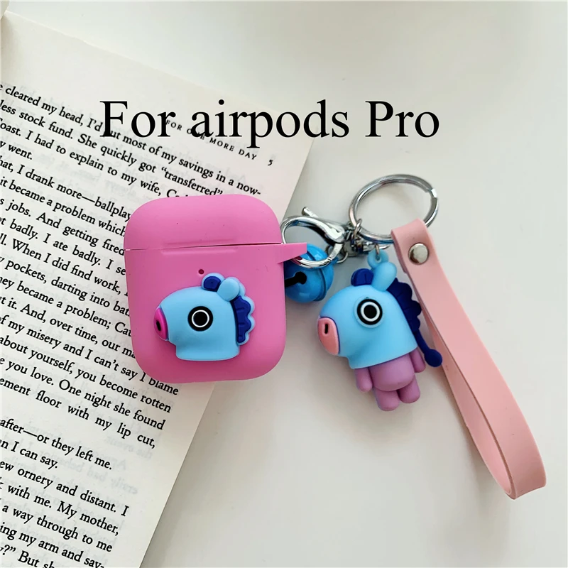 Милый мультяшный Мягкий силиконовый чехол для Apple Airpods 2 3 Чехол беспроводные Bluetooth игрушечные наушники история для airpods Pro Чехол - Цвет: For airpods Pro