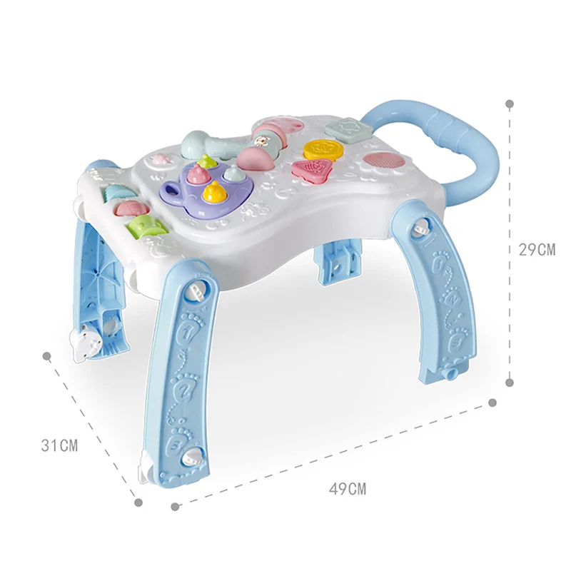 IMBABY От 0 до 1 года детские многофункциональные ходунки Детские StrolleToy треугольная структура Анти-опрокидывание детей Обучающие ходунки
