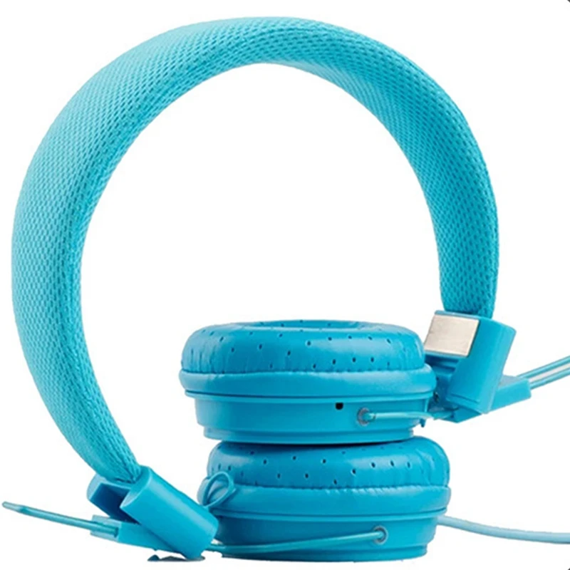 Childrens Foldable Headset 3 5mm Jack Compatible with iPad Mobile Computer MP3 4 Kindle Microphone Wired Headset