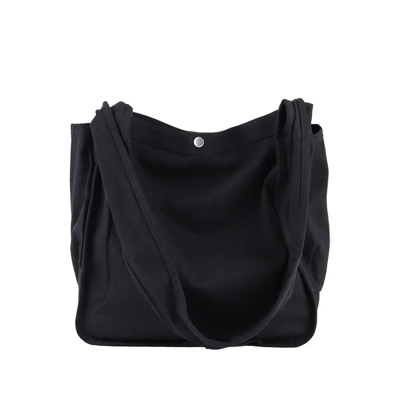 

Ougger Large Crossbody Bags for Women Shoulder Bags Summer Black Canvas Leisure Style Large Capacity Solid Bags for Outdoor