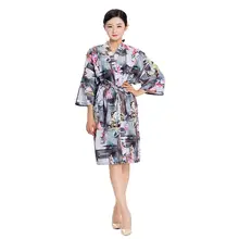 Спа-халат, длинная одежда для сна, халат с рисунком для спа, свадьбы, дня рождения