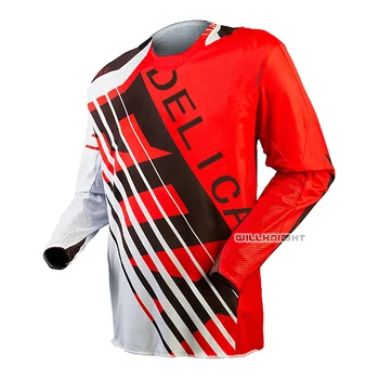 

NEW Delicate Fox MX Dirt Bike Offroad Mountain Bicycle Racing Red Jersey 360 Intake Offroad Long Sleeve
