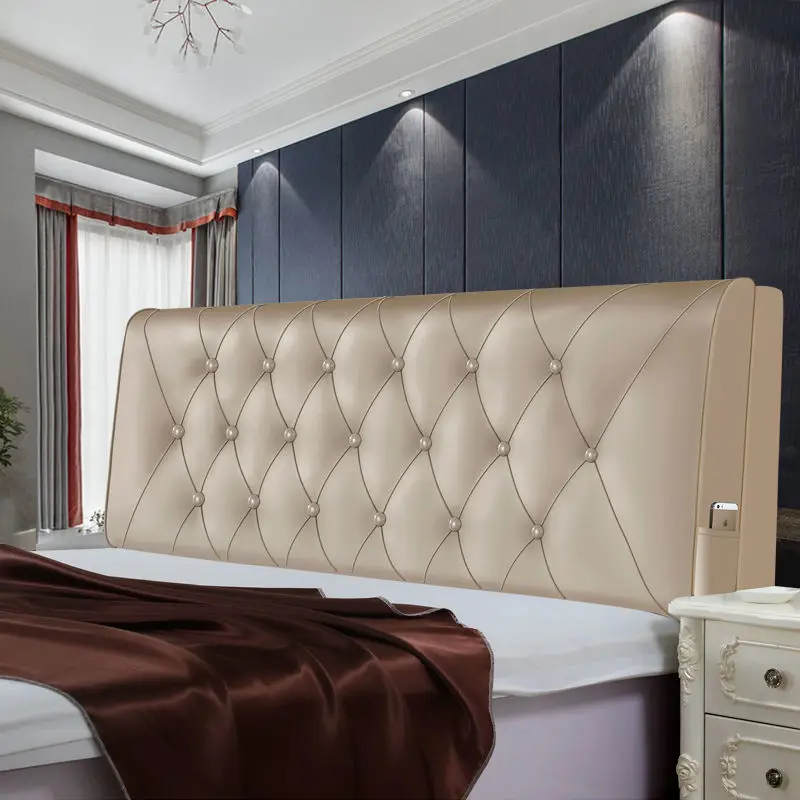 Environmental Leather Headboard Cover King Size Customized High