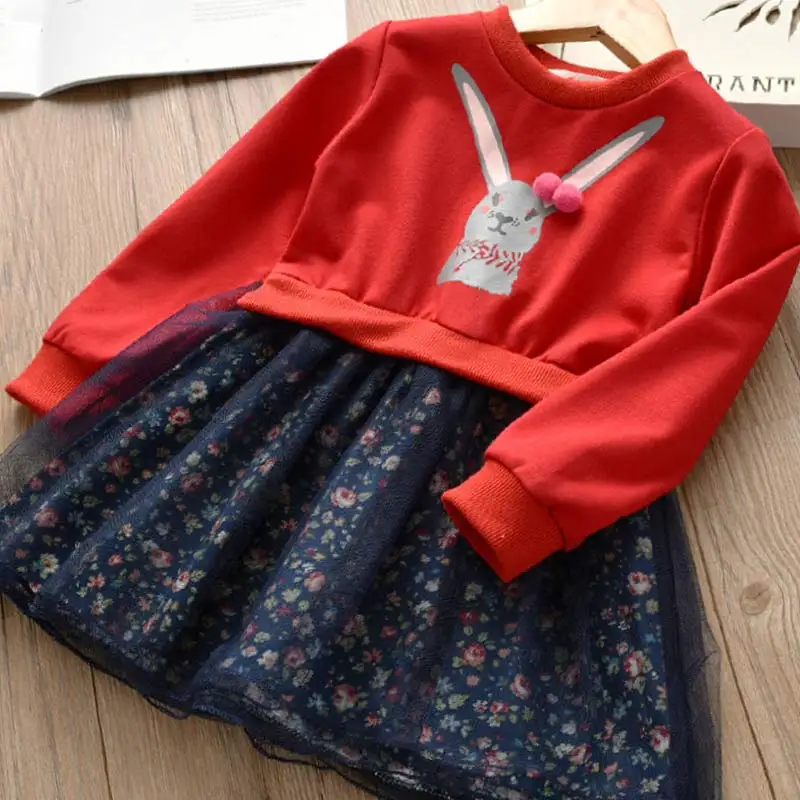 Платье для девочек платье принцессы с пентаграммой брендовая одежда для девочек детская одежда платья для девочек в европейском и американском стиле - Цвет: AX1285 Red