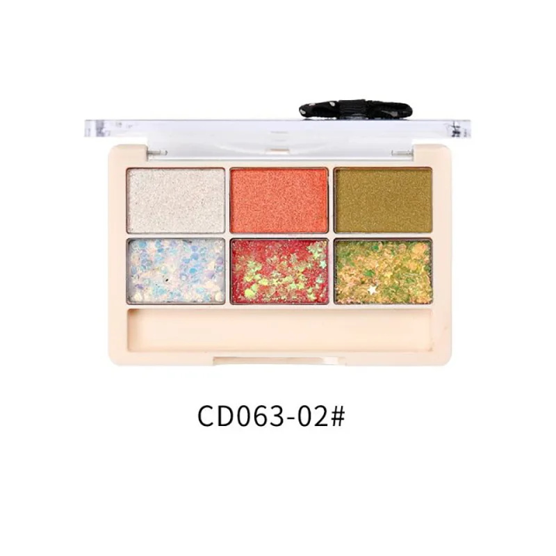 Six Color Sequin Pearlescent Matte Eyeshadow Lasting Brighten Skin Color Desert Eye Shadow Elegant Temperament Charming Six Color Sequin Pearlescent Matte Eyeshadow Lasting Brighten Skin Color Desert Eye Shadow Elegant Temperament Charming