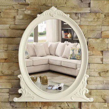 

European wall hanging bathroom mirror bathroom makeup mirror decoration porch bedroom vanity mirror wx8231352
