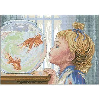 

my world patterns Counted Cross Stitch 11CT 14CT 18CT DIY Chinese Cross Stitch Kits Embroidery Needlework Sets home decor