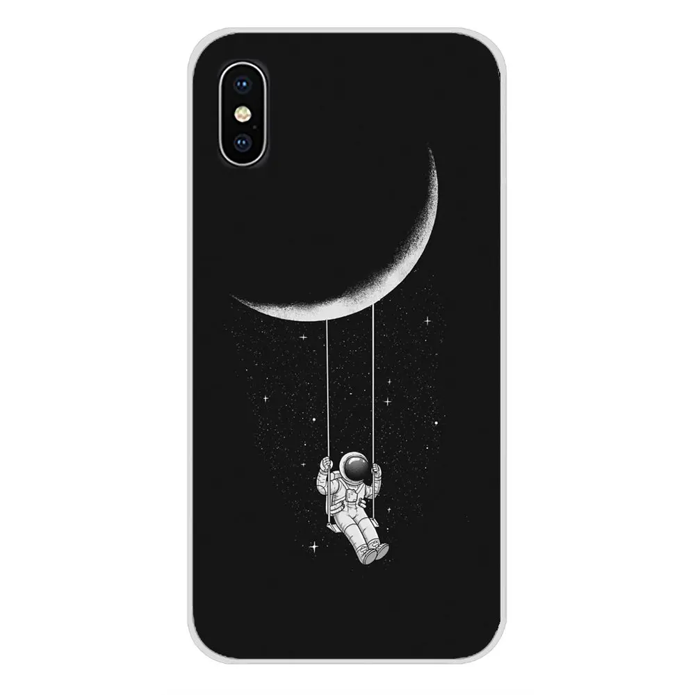 Прохладный космического человека черного и белого цвета для Huawei NOVA 2 3 2i 3i Y6 Y7 Y9 премьер-профессионал GR3 GR5 Y5II Y6II сотовый телефон сумка чехол