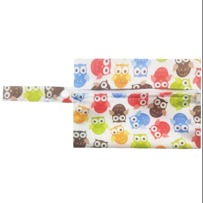 H05 Waterproof Menstrual Pad Wet Bag Washable Nursing Pads Wet Bags Reusable PUL Sanitary Pads Wet Dry Wetbag Zipper Bags 14x20cm - Цвет: H05