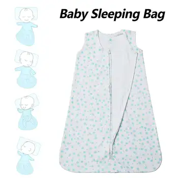 

Baby Swaddle Wraps Adjustable Infant Baby Wrap Soft Organic Cotton Baby Sleeping Bag Newborn Swaddle Blanket for 6-12 Months