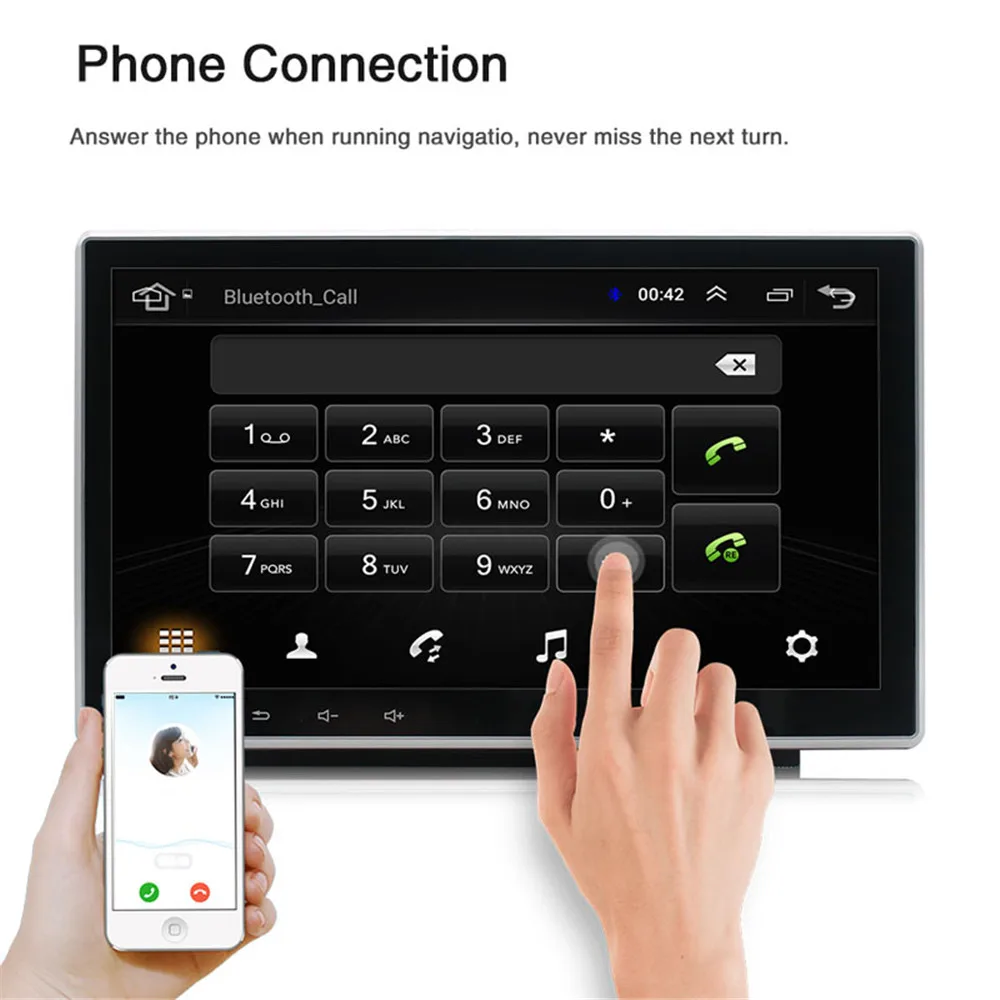 Top Android 9.1 Quad Core Car Multimedia Player Universal Double 2Din Car Radio Stereo Audio Player Autoradio GPS Navigation BT USB 1