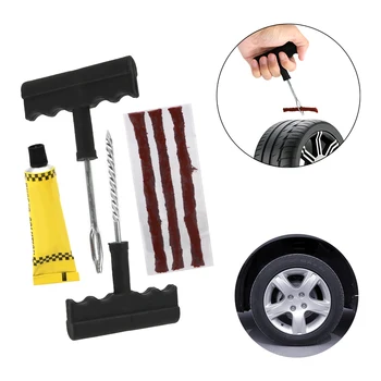 

LEEPEE Auto Motorcycl Tire Tyre Puncture Plug Fast Puncture Plug Repair Block Car Tire Repair Tools Set