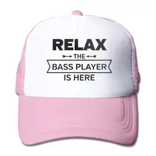 Расслабляющая бейсбольная кепка с сеткой для басов, унисекс, кепка В Стиле Дальнобойщика, розовый цвет