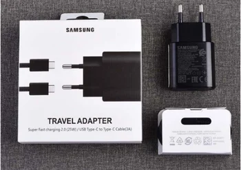 

EP-TA800 Samsung Note 10 Pro S20 Type C Charger Adapter USB 3.0 TYPE C Fast Charger 1M Cable For Galaxy Note 10 S8 S9 S10 Plus