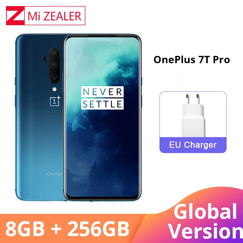 Глобальная версия Oneplus 7T Pro 8 гб 256 восьмиядерный процессор Snapdragon 855 Plus 48мп тройная