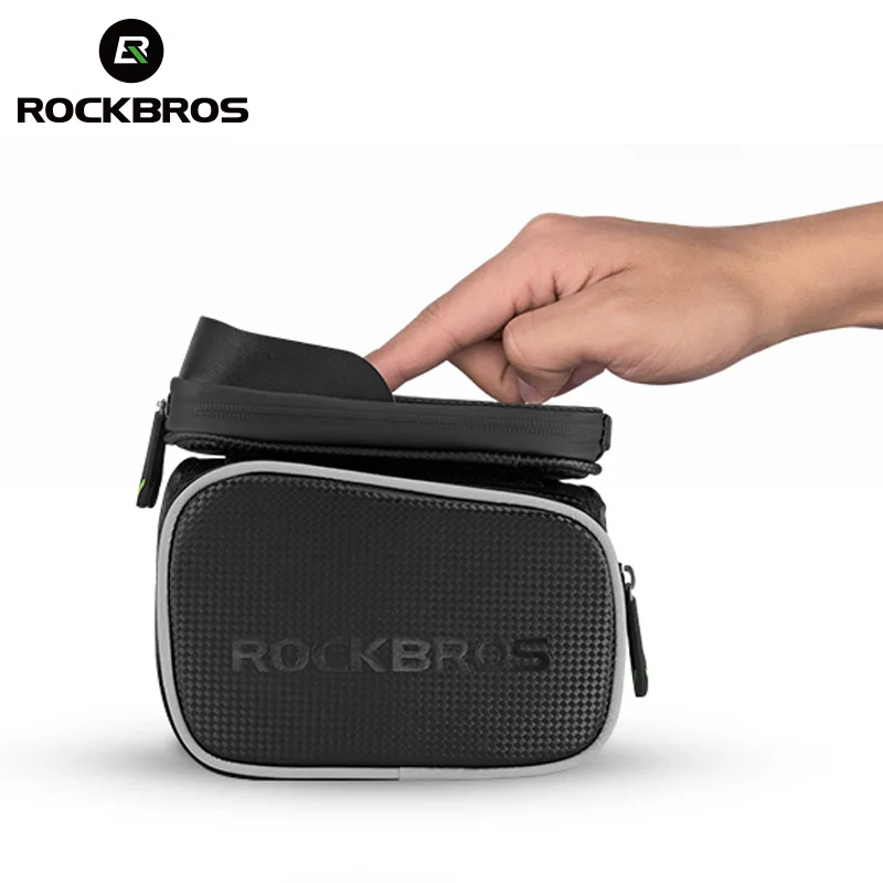 Sac De Cadre Vélo RockBros - Sac De Tube Supérieur Avec Porte-téléphone étanche