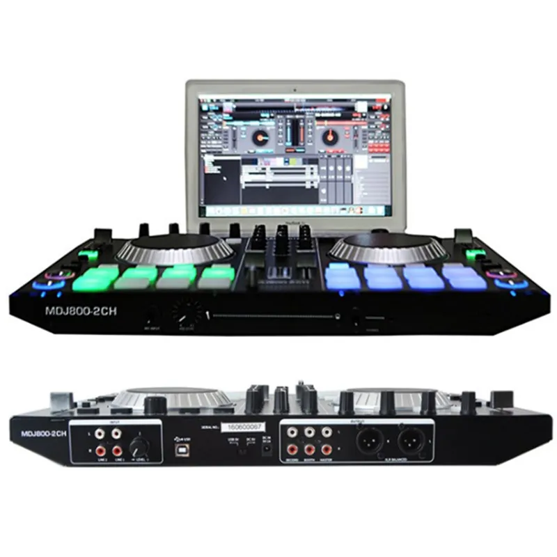  2 channel audio controller computer dj disc machine EQ balance music control 8 sound driver mixes m