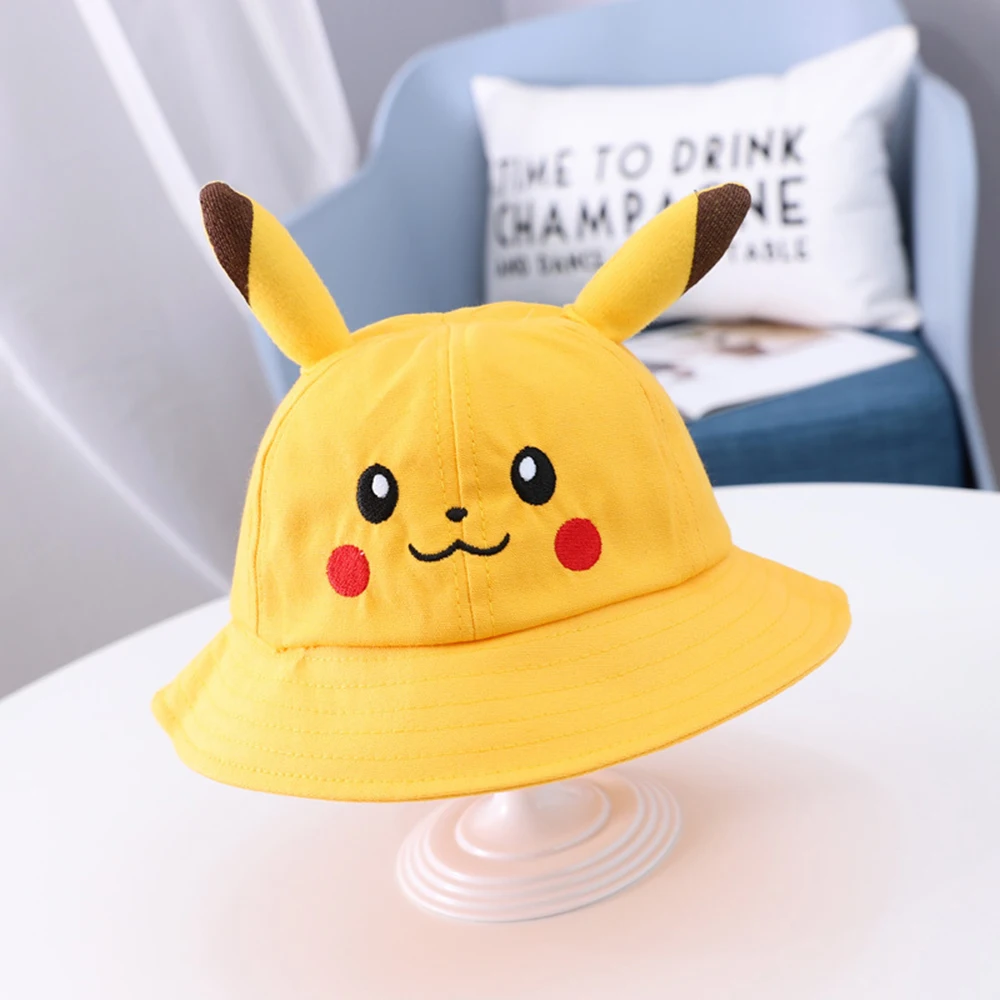 New Cute Anime Pikachu Bucket Hat 