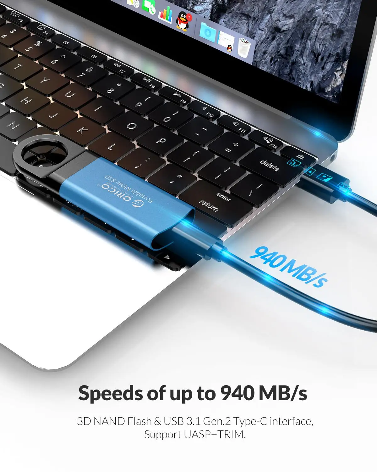ORICO внешний SSD M2 NVME жесткий диск Mini 1 ТБ 128 ГБ 256 512 M.2 портативный USB C 3 10 Гбит/с