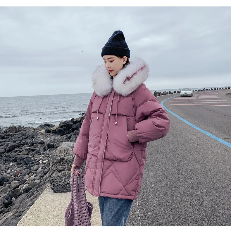 Зимняя одежда для снега, Базовая куртка-бомбер, женское Свободное пальто, Хлопковая женская одежда, парка, Женская Корейская куртка с капюшоном,, пальто