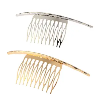 

Women Bridal Metal Hair Side Combs Alloy Polished Teeth Hairpin Wedding Barrette Hair Comb Gift