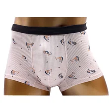 Мужское нижнее белье боксеры цифровая печать дышащая и удобная Антибактериальная ткань промежности два цвета на выбор Чистый хлопок