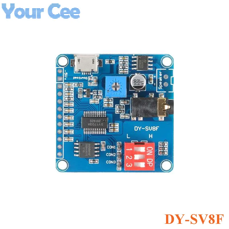 Модуль воспроизведения голоса MP3 музыкальный плеер UART I/O триггер усилитель
