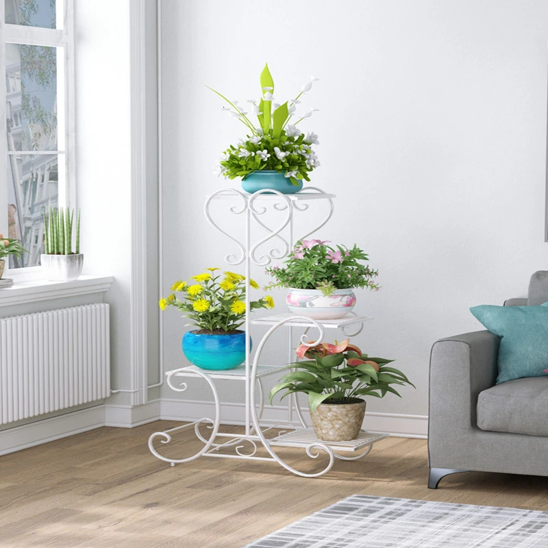 

European Style More Household Art Multi-storey Indoor Balcony Flower Rack A Living Room Botany Flowerpot