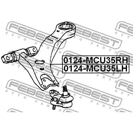 Lower arm right Lexus RX350 GSU35 3.5i 06 FEBEST 0124-MCU35R | Автомобили и мотоциклы
